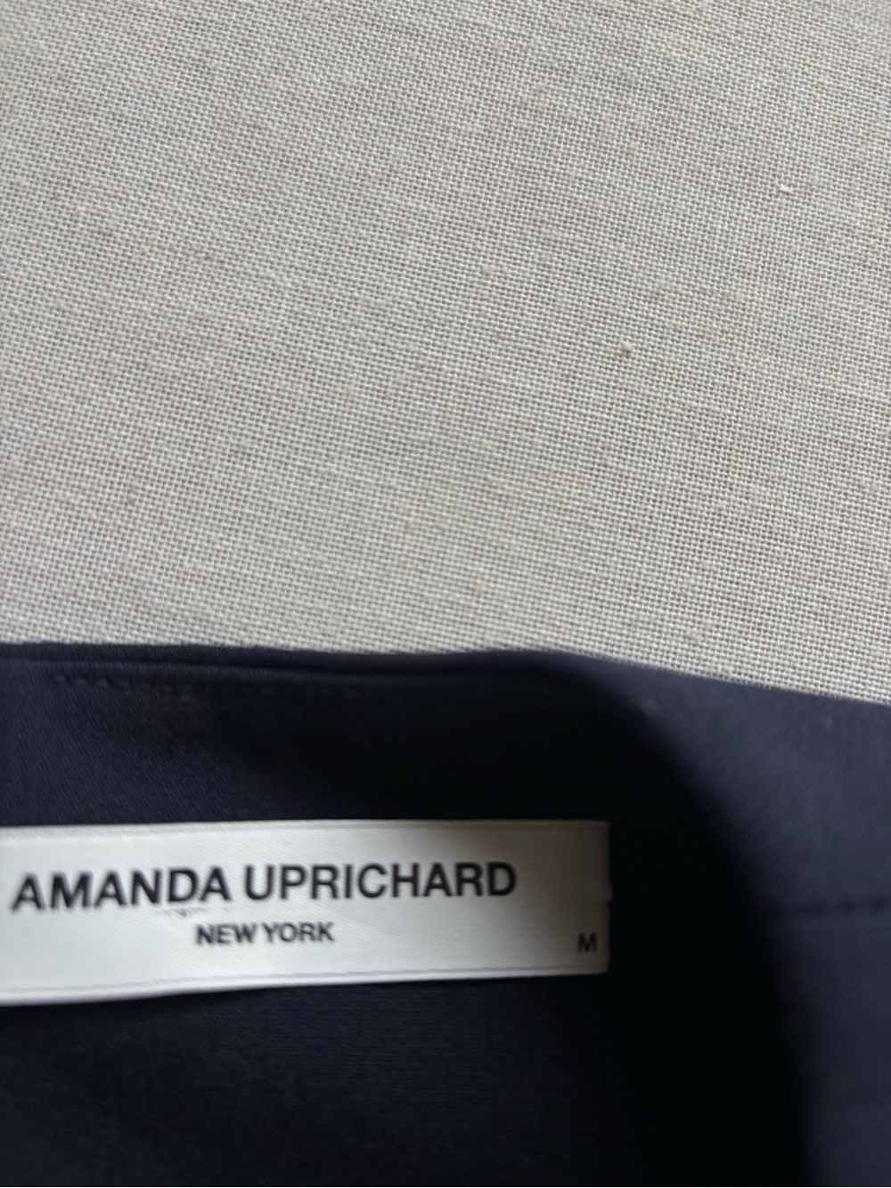 Amanda Uprichard Andie Mini Dress Navy Size M | Modern Cocktail Dress - Picture 3 of 12